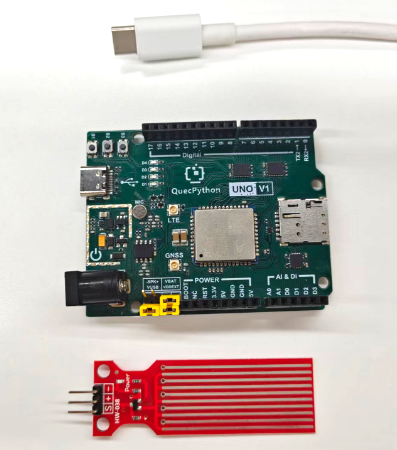 初学者视角体验：【EC800X Duino 开发板】传感器体验-水位检测传感器！